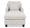 Made in Canada Sofa Lab Customizable 36" Fabric Accent Chaise with Wood Legs – Plush Oyster  | Fauteuil long d’appoint personnalisable de Sofa Lab de 36 po fabriqué au Canada en tissu avec pattes en bois - Plush Oyster