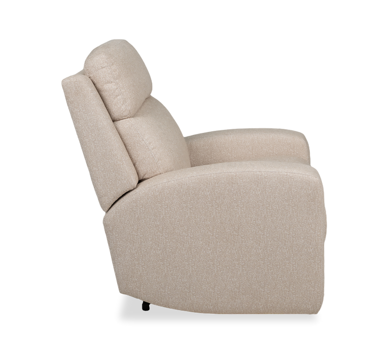 Charlotte 36.6” Fabric Auto Glider Power Reclining Chair with Power Headrest - Sand 