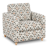 Made in Canada Sofa Lab Customizable Club 36" Fabric Accent Chair with Wood Legs – Copper Accent Fabric | Fauteuil d’appoint personnalisable Club de Sofa Lab de 36 po fabriqué au Canada en tissu avec pattes en bois - tissu décoratif Copper