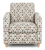 Made in Canada Sofa Lab Customizable Club 36" Fabric Accent Chair with Wood Legs – Copper Accent Fabric | Fauteuil d’appoint personnalisable Club de Sofa Lab de 36 po fabriqué au Canada en tissu avec pattes en bois - tissu décoratif Copper