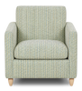 Made in Canada Sofa Lab Customizable Club 36" Fabric Accent Chair with Wood Legs – Peacock Accent Fabric | Fauteuil d’appoint personnalisable Club de Sofa Lab de 36 po fabriqué au Canada en tissu avec pattes en bois - tissu décoratif Peacock