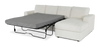 Made in Canada Customizable Sofa Lab Curve Fabric Right-Facing Sofabed Sectional - Teddy Snow | Sofa-lit sectionnel de droite personnalisable Curve de Sofa Lab fabriqué au Canada en tissu - Teddy Snow