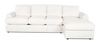 Made in Canada Customizable Sofa Lab Curve Fabric Right-Facing Sofabed Sectional - Teddy Snow | Sofa-lit sectionnel de droite personnalisable Curve de Sofa Lab fabriqué au Canada en tissu - Teddy Snow