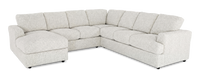 Made in Canada Customizable Sofa Lab Curve 4-Piece Left-Facing Sectional with Chaise - Teddy Riverrock 