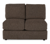 Made in Canada Customizable Sofa Lab Curve 47" Armless Fabric Loveseat - Teddy Walnut | Causeuse sans accoudoirs personnalisable Curve de Sofa Lab de 47 po fabriquée au Canada en tissu Teddy - Teddy Walnut