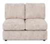 Made in Canada Customizable Sofa Lab Curve 47" Armless Fabric Loveseat - Plush Parchment | Causeuse sans accoudoirs personnalisable Curve de Sofa Lab de 47 po fabriquée au Canada en tissu Plush - Plush Parchment