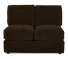 Made in Canada Customizable Sofa Lab Curve 47" Armless Fabric Loveseat - Plush Chocolate | Causeuse sans accoudoirs personnalisable Curve de Sofa Lab de 47 po fabriquée au Canada en tissu Plush - Plush Chocolate