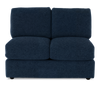 Made in Canada Customizable Sofa Lab Curve 47" Armless Fabric Loveseat - Chenille Pacific | Causeuse sans accoudoirs personnalisable Curve de Sofa Lab de 47 po fabriquée au Canada en tissu Chenille - Chenille Pacific