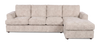 Made in Canada Customizable Sofa Lab Curve Right-Facing Fabric Sofa Chaise  – Plush Parchment | Sofa avec fauteuil long de droite personnalisable Curve de Sofa Lab fabriqué au Canada en tissu - Plush Parchment