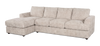 Made in Canada Customizable Sofa Lab Curve Left-Facing Fabric Sofa Chaise  – Plush Parchment | Sofa avec fauteuil long de gauche personnalisable Curve de Sofa Lab fabriqué au Canada en tissu - Plush Parchment