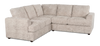 Made in Canada Customizable Sofa Lab Curve 2-Piece Fabric Sectional - Plush Parchment | Sofa sectionnel 2 pièces personnalisable Curve de Sofa Lab fabriqué au Canada en tissu - Plush Parchment