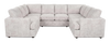 Made in Canada Customizable Sofa Lab Curve U-Shaped Sectional - Plush Oyster | Sofa sectionnel en U personnalisable Curve de Sofa Lab fabriqué au Canada en tissu - Plush Oyster