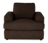 Made in Canada Customizable Sofa Lab Curve 40" Fabric Chair – Teddy Walnut | Fauteuil personnalisable Curve de Sofa Lab de 40 po fabriqué au Canada en tissu - Teddy Walnut