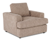 Made in Canada Customizable Sofa Lab Curve 40" Fabric Chair – Chenille Praline | Fauteuil personnalisable Curve de Sofa Lab de 40 po fabriqué au Canada en tissu - Chenille Praline