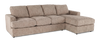 Made in Canada Customizable Sofa Lab Curve Fabric Right-Facing Sofabed Sectional - Chenille Praline | Sofa-lit sectionnel de droite personnalisable Curve de Sofa Lab fabriqué au Canada en tissu - Chenille Praline