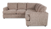 Made in Canada Customizable Sofa Lab Curve 2-Piece Fabric Sectional - Chenille Praline | Sofa sectionnel 2 pièces personnalisable Curve de Sofa Lab fabriqué au Canada en tissu - Chenille Praline