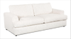 Made in Canada Customizable Sofa Lab Curve 38" Fabric Sofa Bed - Teddy Snow | Sofa-lits personnalisable Curve de Sofa Lab de 38 po fabriqué au Canada en tissu - Teddy Snow