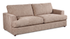 Made in Canada Customizable Sofa Lab Curve 38" Fabric Sofa Bed - Chenille Praline | Sofa-lits personnalisable Curve de Sofa Lab de 38 po fabriqué au Canada en tissu - Chenille Praline