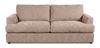 Made in Canada Customizable Sofa Lab Curve 38" Fabric Sofa Bed - Chenille Praline | Sofa-lits personnalisable Curve de Sofa Lab de 38 po fabriqué au Canada en tissu - Chenille Praline