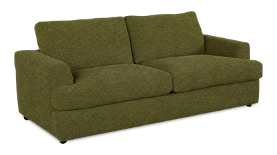Made in Canada Customizable Sofa Lab Curve 38" Fabric Sofa Bed - Chenille Moss | Sofa-lits personnalisable Curve de Sofa Lab de 38 po fabriqué au Canada en tissu - Chenille Moss
