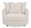 Made in Canada Sofa Lab Customizable Cuddler 48" Fabric Accent Chair – Teddy Riverrock | Fauteuil d’appoint enveloppant personnalisable Plush Cuddler de Sofa Lab de 48 po fabriqué au Canada en tissu - Teddy Riverrock