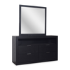 Delta Bedroom Dresser Mirror - Black | Miroir de commode de chambre à coucher Delta - noir