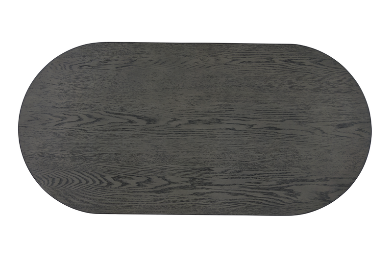 Dena 47” Modern Oval Coffee Table – Dove Grey