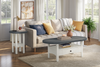 Dena 47” Modern Oval Coffee Table – Dove Grey | Table à café ovale moderne Dena de 47 po - gris tourterelle