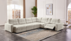 Scott Living Elevate Modular 7-Piece Left-Facing Chenille Fabric Power Reclining and Sliding Sectional - Beige | Sofa sectionnel modulaire à coulissement et inclinaison électriques de gauche Elevate de Scott Living 7 pièces en tissu de chenille - beige