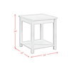 Eleanor 48” Contemporary 3-Pack Coffee + 2 End Tables - Brown | Ensemble de 3 tables contemporaines Eleanor de 48 po, table à café et 2 tables de bout - brun