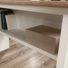 Ellery 58.74" L-Shaped Office Desk with Cable Management – Soft White | Bureau en forme de L Ellery de 58,74 po avec système de gestion des câbles - blanc doux