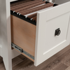 Ellery 58.74" L-Shaped Office Desk with Cable Management – Soft White | Bureau en forme de L Ellery de 58,74 po avec système de gestion des câbles - blanc doux