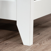 Ellery 58.74" L-Shaped Office Desk with Cable Management – Soft White | Bureau en forme de L Ellery de 58,74 po avec système de gestion des câbles - blanc doux