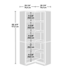 Elven 29.25” Corner Bookcase with 5 Open Shelves – Chalked Chestnut | Bibliothèque en coin Elven de 29,25 po avec 5 tablettes ouvertes - marron blanchi