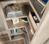 Elven 29.25” Corner Bookcase with 5 Open Shelves – Chalked Chestnut | Bibliothèque en coin Elven de 29,25 po avec 5 tablettes ouvertes - marron blanchi