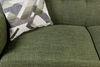 Kort & Co. Freeman 2-Piece Linen-Look Fabric Sectional with Wood Legs – Avocado Green | Sofa sectionnel Freeman de Kort & Co. 2 pièces po en tissu d’apparence lin avec pattes en bois - vert avocat