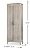 Gordon 27.17” Modern 2-Door Accent Cabinet with Drawers – Spring Maple | Armoire décorative moderne Gordon de 27,17 po à 2 portes avec tiroirs - érable printanier