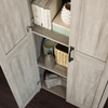 Gordon 27.17” Modern 2-Door Accent Cabinet with Drawers – Spring Maple | Armoire décorative moderne Gordon de 27,17 po à 2 portes avec tiroirs - érable printanier