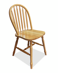 Hana Dining Chair, Wood, Slat-Back - Natural 