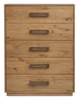 Scott Living Henri 5pc Bedroom Set with Bed, Chest & Nightstand, Wood, Brown - Queen Size | Ensemble de chambre à coucher Henri de Scott Living 5 pièces en bois avec lit, commode verticale et table de nuit, brun - format grand lit