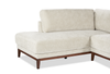 Horizon 2-Piece Left-Facing Fabric Sectional with Wood Base and Legs - Stone | Sofa sectionnel de gauche Horizon 2 pièces en tissu avec base et pattes en bois - pierre