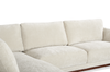 Horizon 2-Piece Left-Facing Fabric Sectional with Wood Base and Legs - Stone | Sofa sectionnel de gauche Horizon 2 pièces en tissu avec base et pattes en bois - pierre