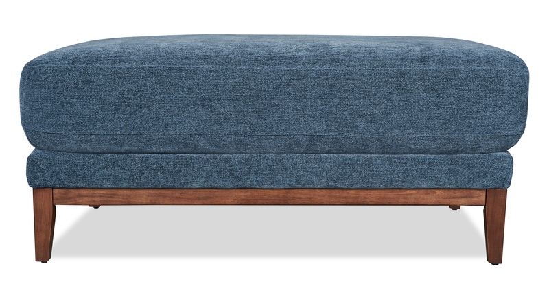 Horizon 44.09\" Fabric Ottoman - Navy