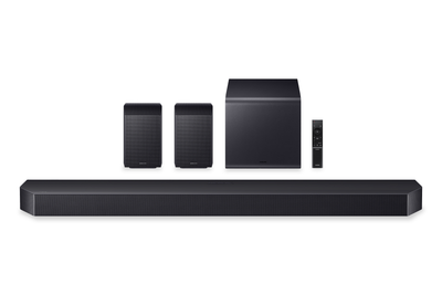 SAMSUNG Q-Series 11.1.4 Channel Soundbar with Subwoofer & Rear Speaker (HW-Q990H/ZC)  | Barre de son à 11.1.4 canaux SAMSUNG de série Q avec caisson d’extrêmes graves et haut-parleur arrière (HW-Q990H/ZC)