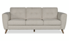 Iverly 84” Linen-Look Fabric Sofa with Removable Back Cushions – Sand | Sofa Iverly de 84 po en tissu d’apparence lin avec coussins de dossier amovibles - sable | IVERTPSF