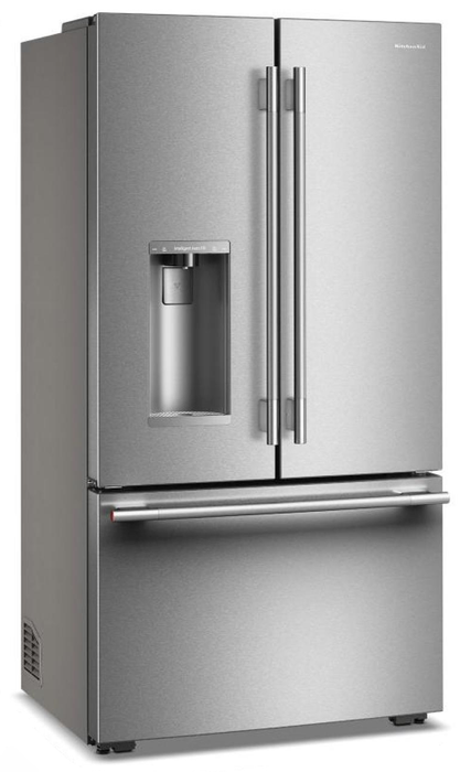 KitchenAid 35.6\" 23.1 Cu. Ft. Counter-Depth French Door Refrigerator – Stainless Steel - KRFC536SPS