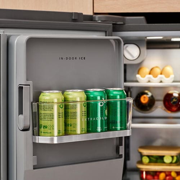 KitchenAid 35.6\" 23.1 Cu. Ft. Counter-Depth French Door Refrigerator – Stainless Steel - KRFC536SPS