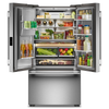 KitchenAid 35.6" 23.1 Cu. Ft. Counter-Depth French Door Refrigerator – Stainless Steel - KRFC536SPS | Réfrigérateur KitchenAid de 23,1 pi³ et de 35,6 po à profondeur de comptoir à portes françaises - acier inoxydable - KRFC536SPS