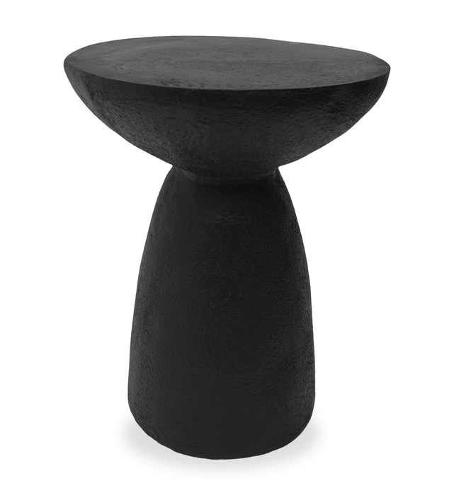 Lake 18.9\" Modern End Table – Matte Black