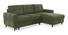 Laval 2-Piece Right-Facing Fabric Sleeper Sectional with Storage Chaise - Green | Sofa-lit sectionnel de droite Laval 2 pièces en tissu avec fauteuil long de rangement - vert